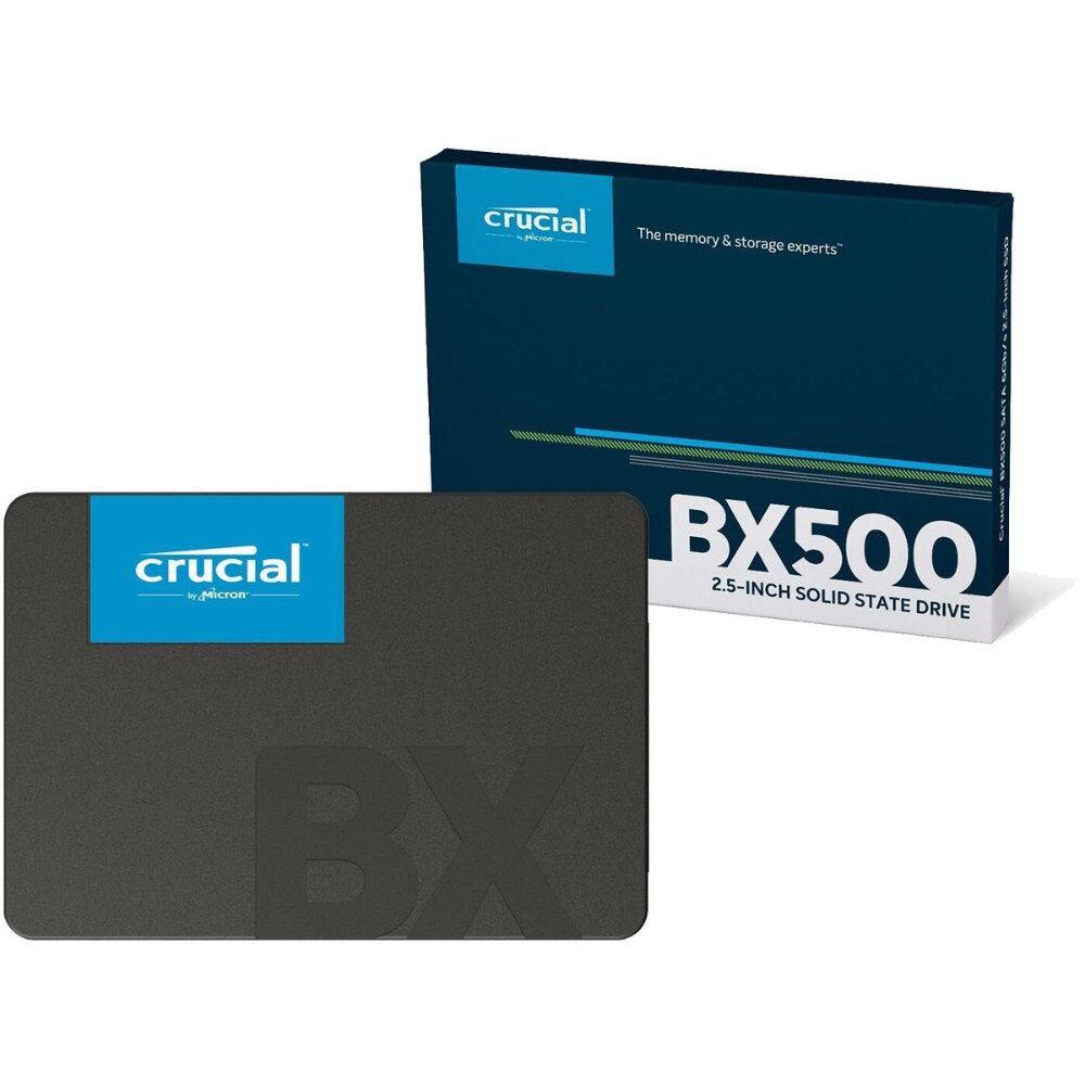 SSD BX500 Crucial 240GB 2,5” SATA III 6Gb/s, 3D NAND, Leitura 540MB/s Gravação 500MB/s, CT240BX500SSD1