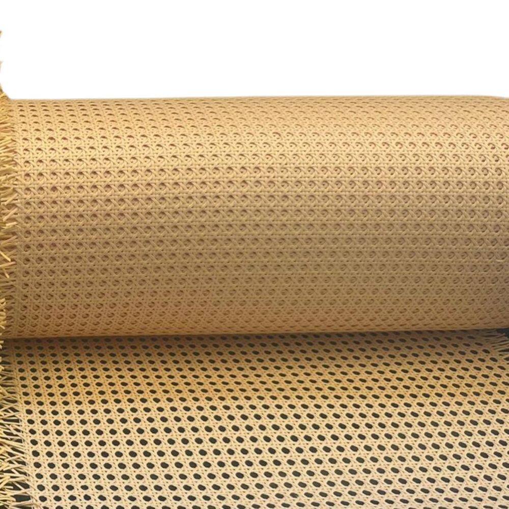 Palha Indiana Tipo Rattan Sextavada Tela Natural 50Cm X 50Cm