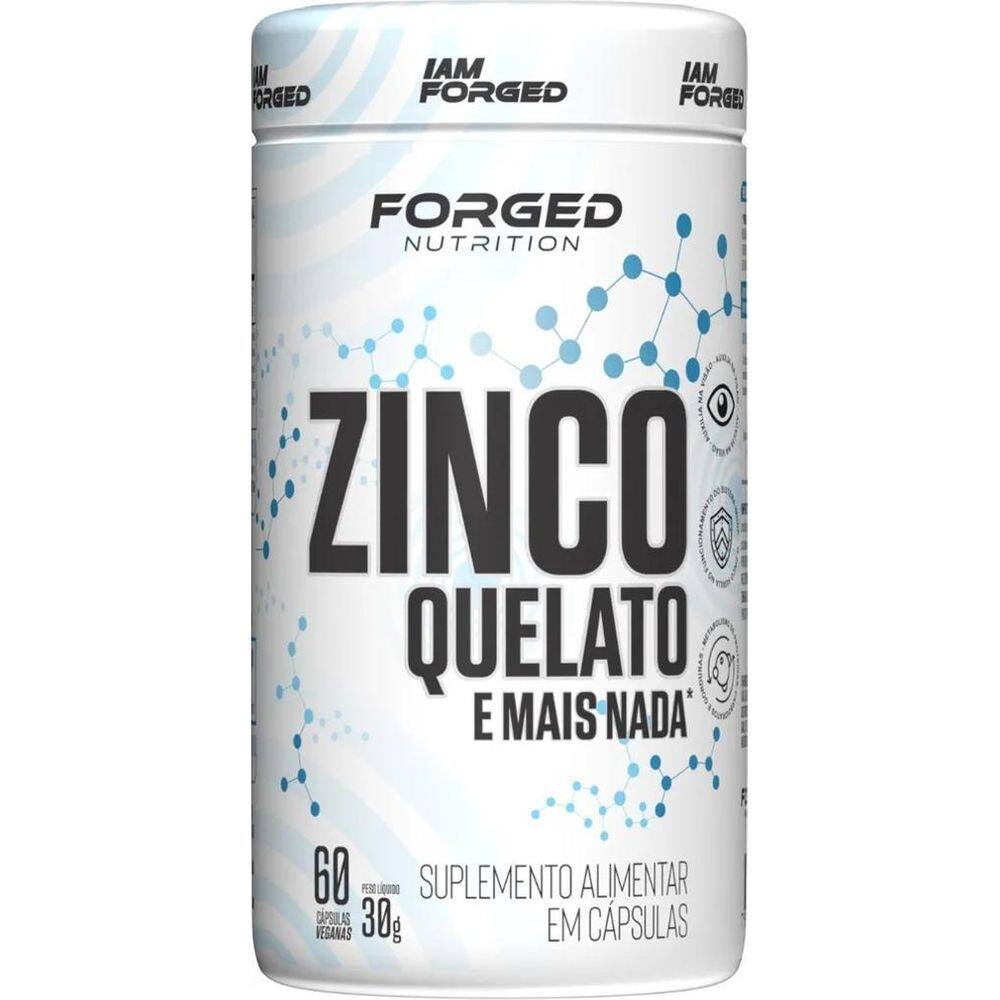 2X Zinco Quelato 269% 60 Vegan Caps - Forged Nutrition Sabor