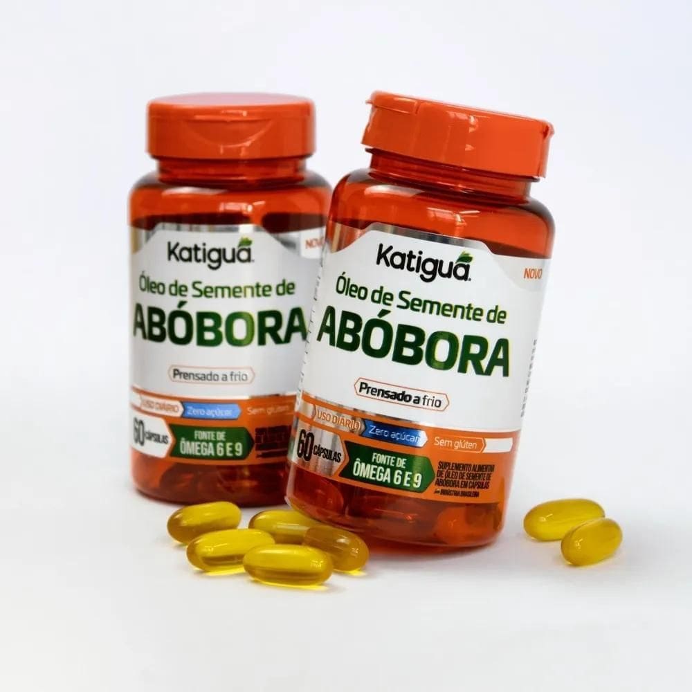 2X Katigua Pote De Óleo De Semente De Abóbora - 60 Caps. De