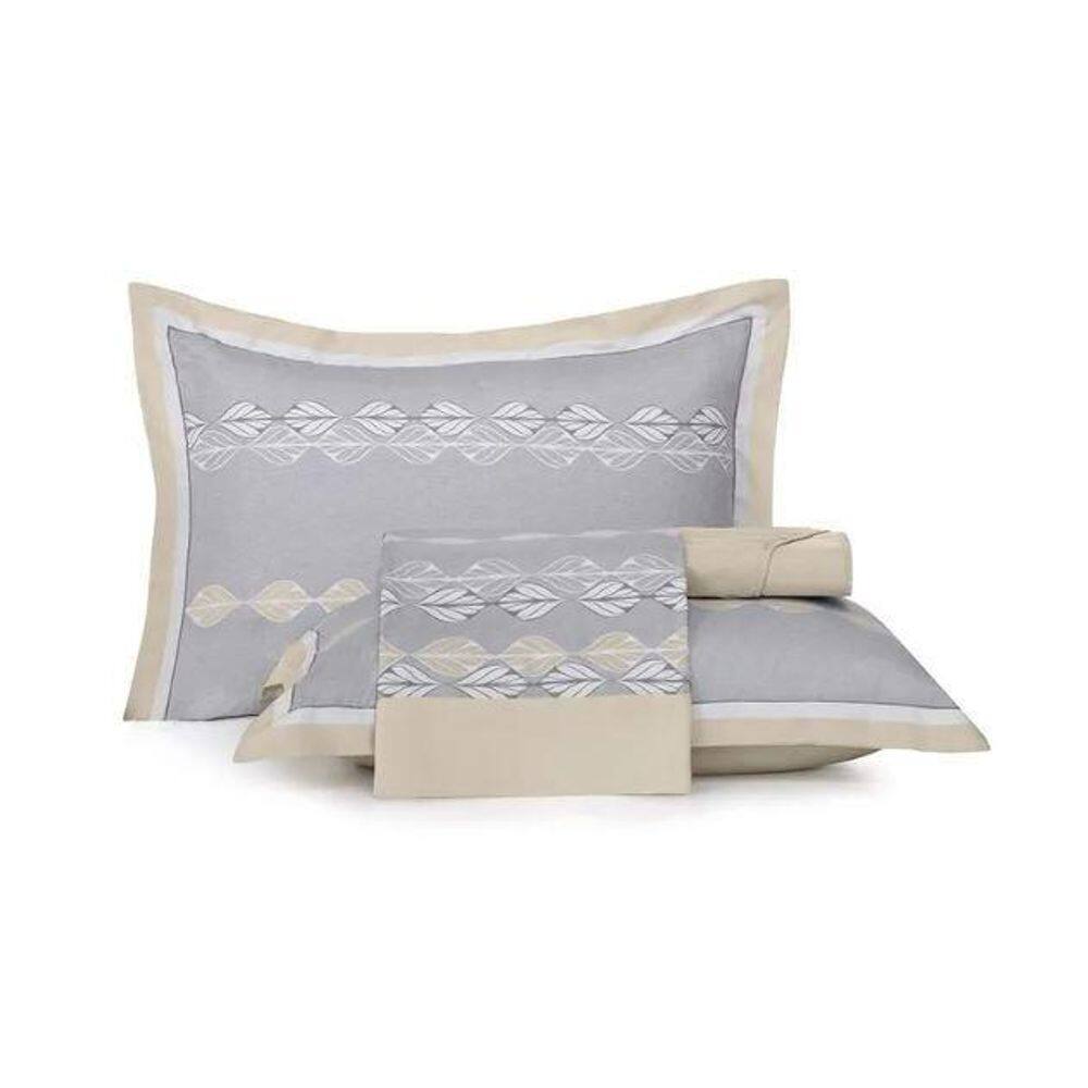 Jogo Cama Queen Bossa Nova Cetim Sublime 300 Fios Altenburg