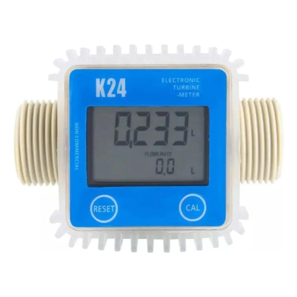2X Medidor Fluxo De Água Digital K24 Arla Óleo Diesel Gasoli