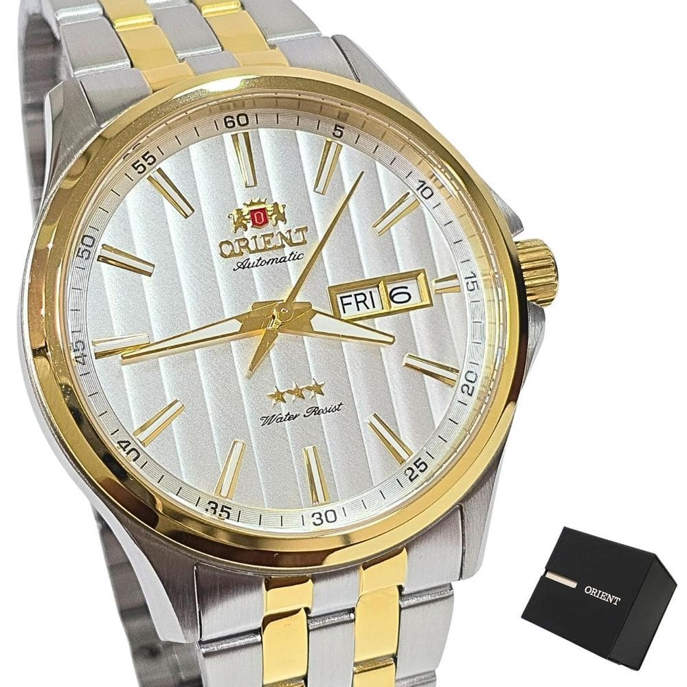 Relógio Orient Masculino Automático Bicolor 469Tt043Nh S1Sk