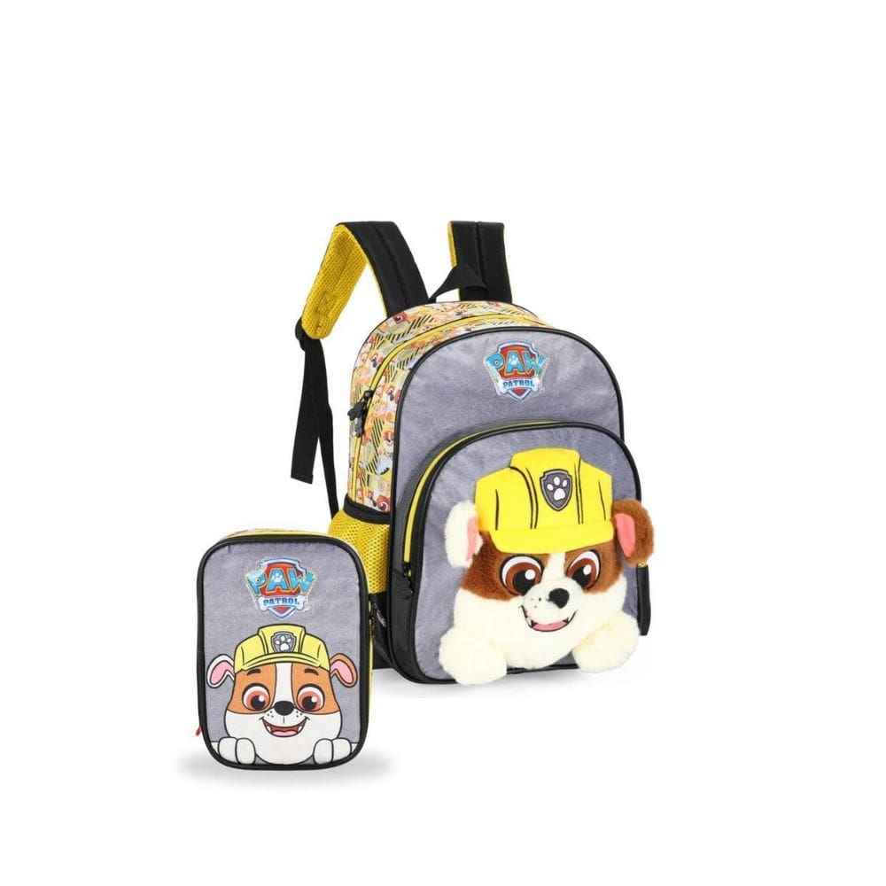 Mochila Costas + Estojo Box Patrulha Canina Rubble - Luxcel