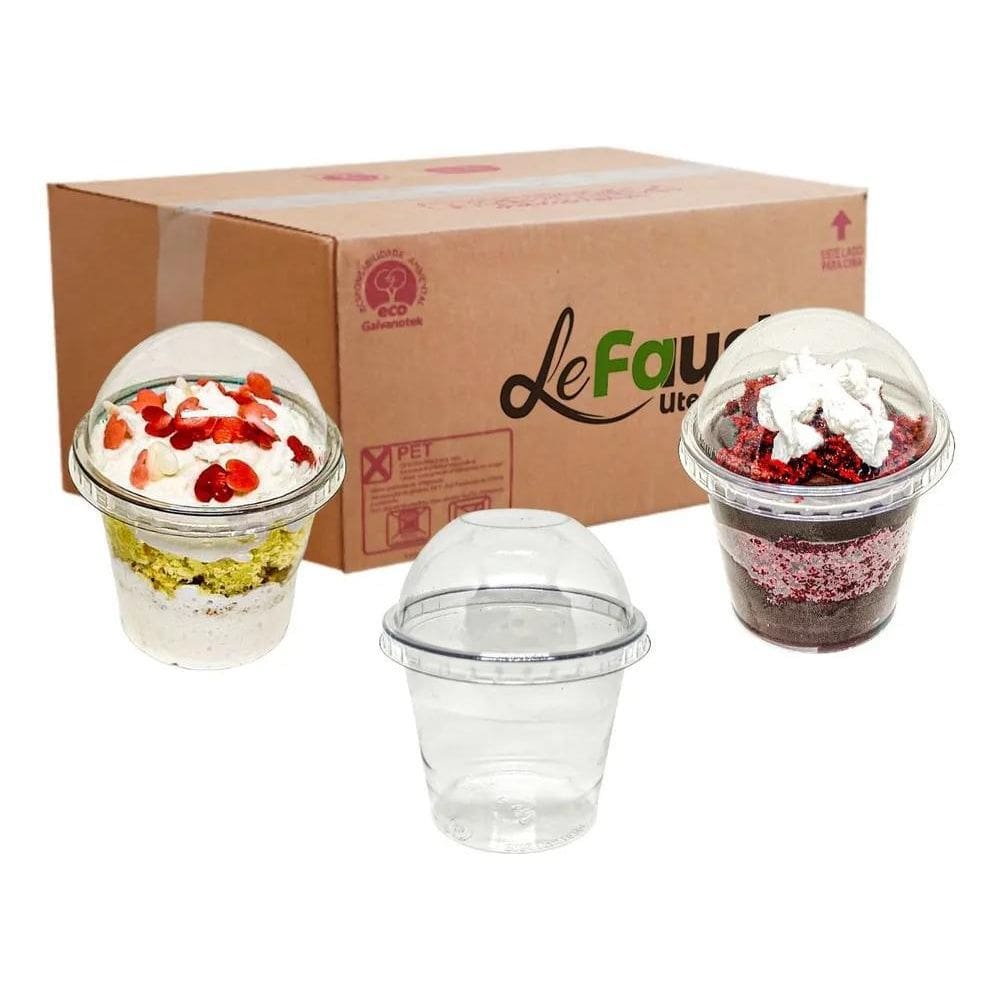 2X 100Un Mini Copinho Bolha 60Ml Docinhos Verrine Brigadeiro