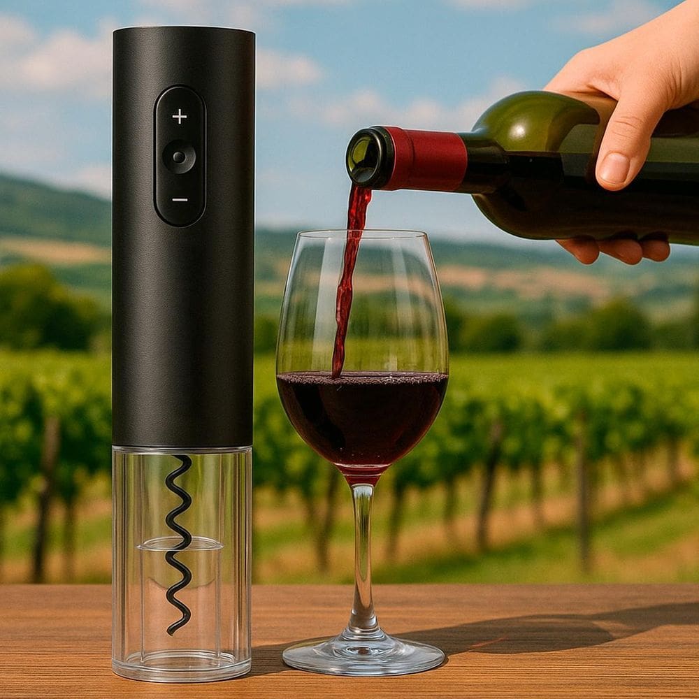 Abridor De Vinho Kit Elétrico Perfeito Para Presentear