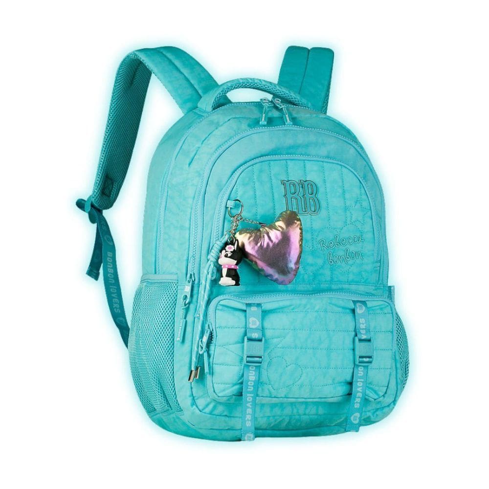 Mochila Rebecca Bonbon De Costas Meninas Escolar Viagem Azul