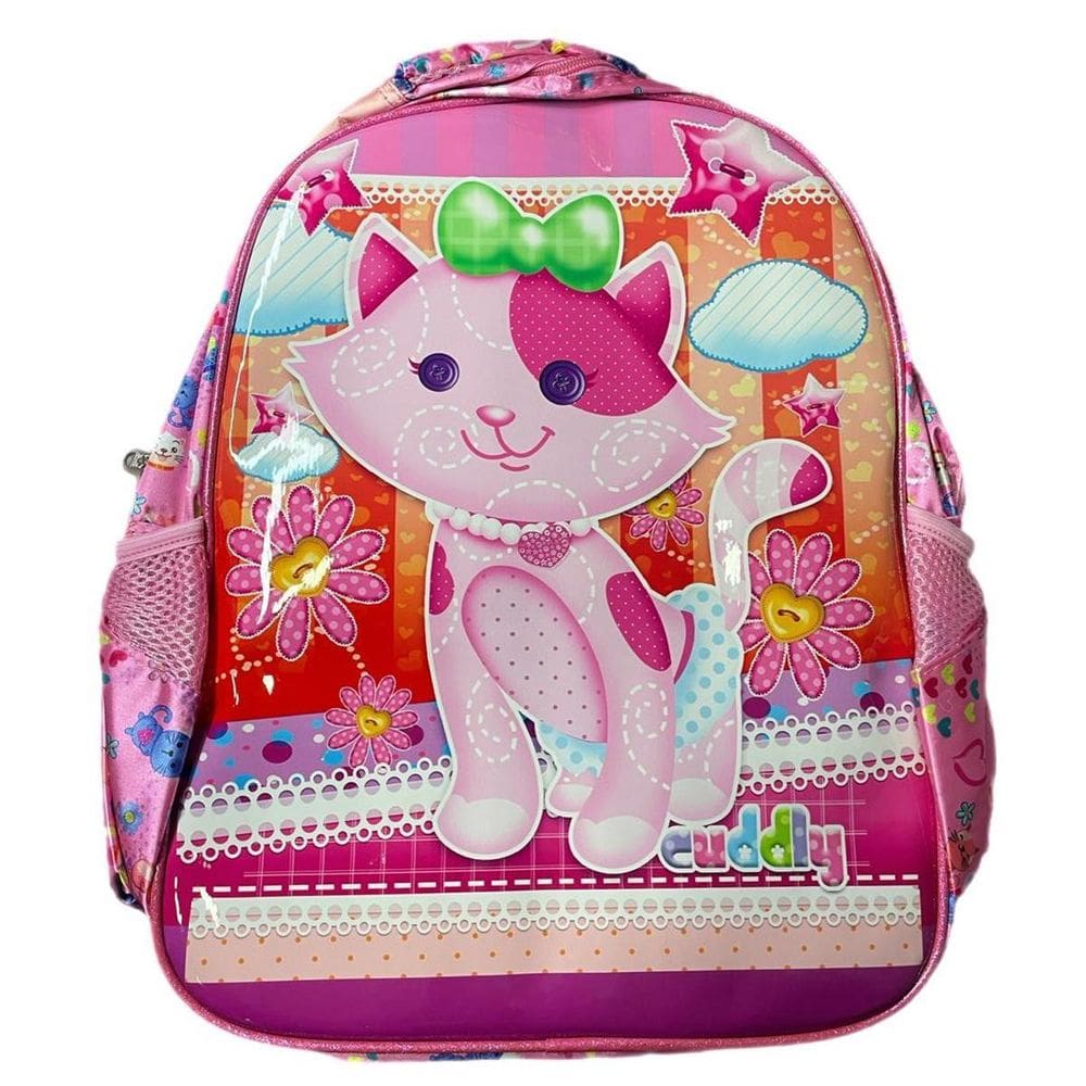 Mochila De Alças Escolar Feminina Sweet Girl Cat Infantil