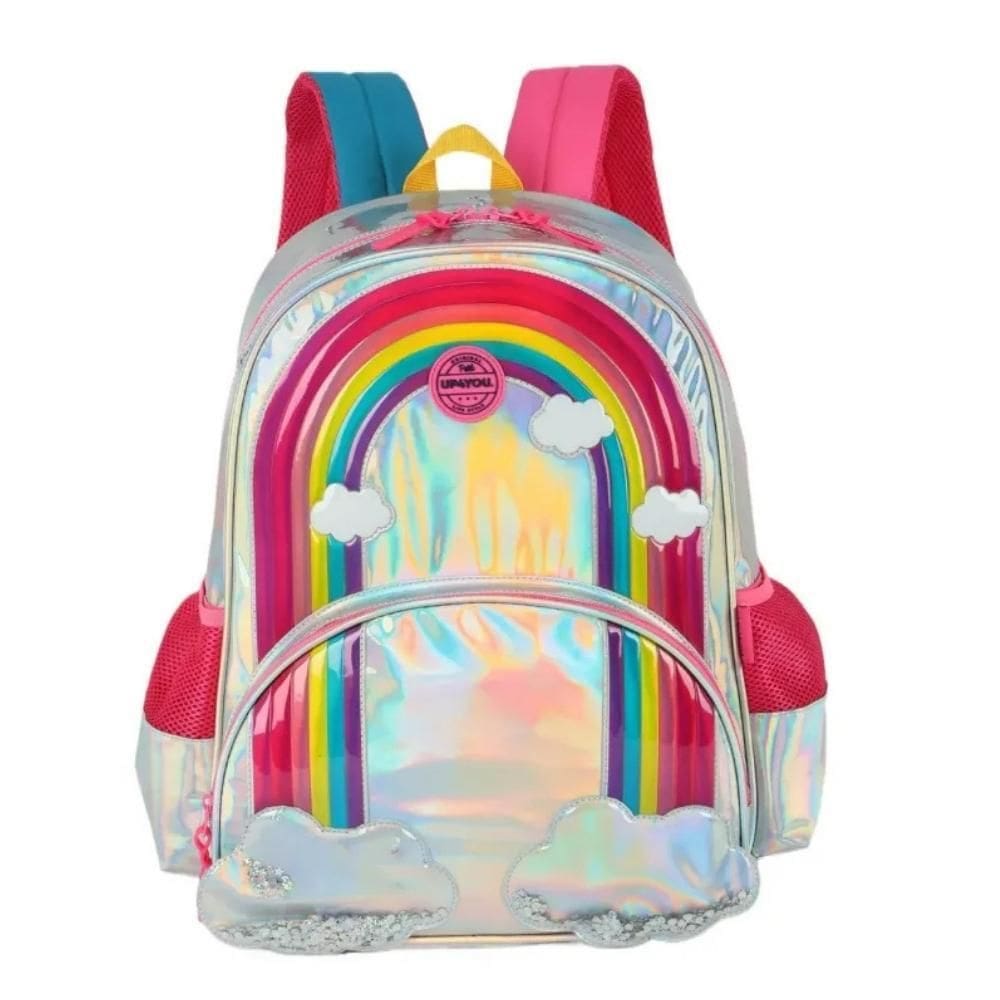Mochila Infantil Meninas Escolar Passeio Arco-Iris Up4You