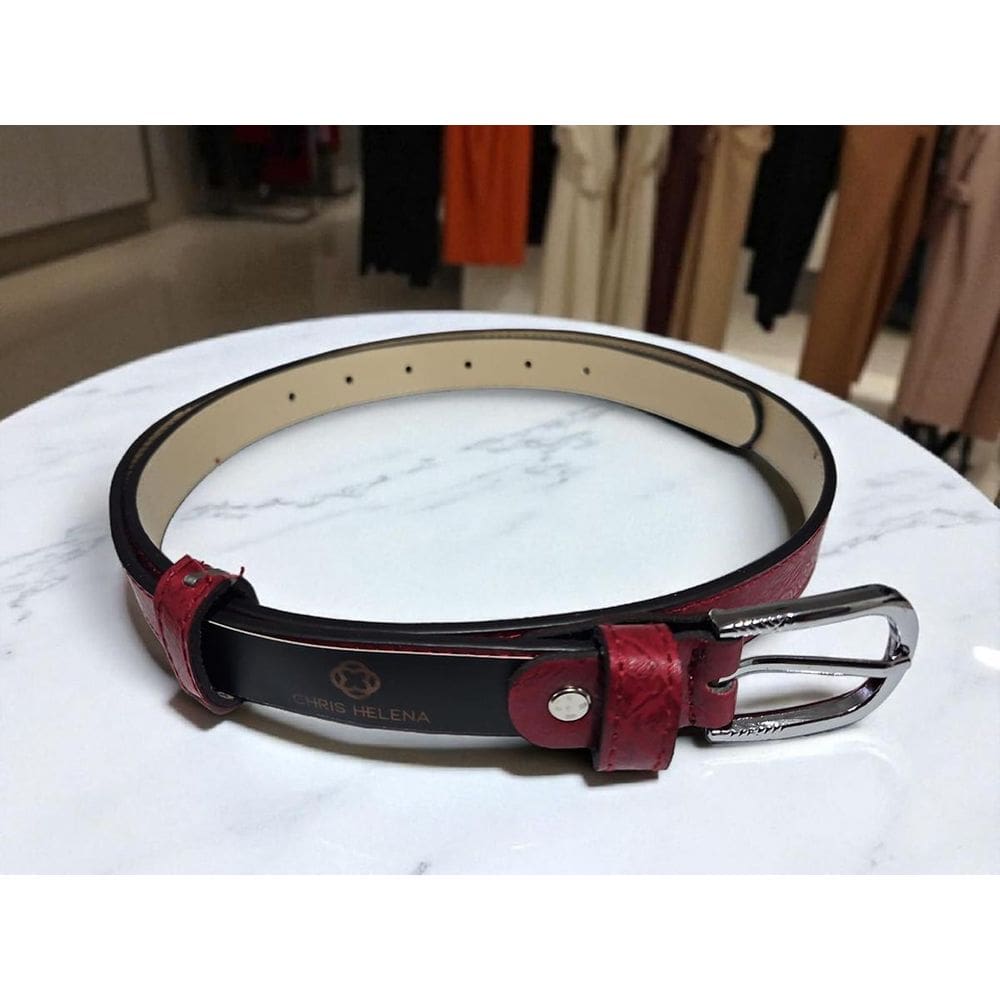 Cinto Feminino Social Casual Top Fivela Prata Chris Helena V