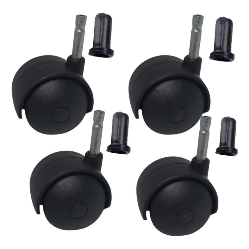 2X Kit 4 Rodízios Rodinhas Móveis Carrinho Auxiliar Salão Sq