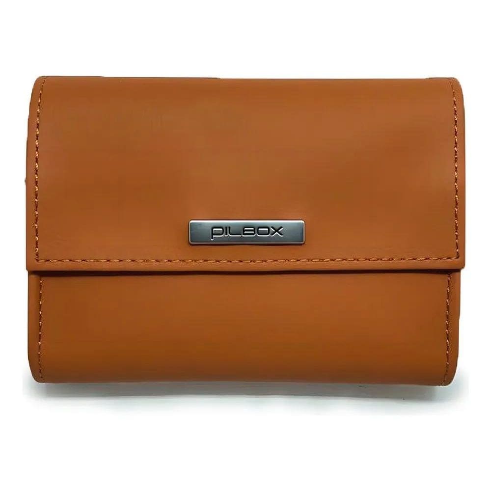 2X Porta Comprimidos Semanal Pilbox Liberty Cor Castanho