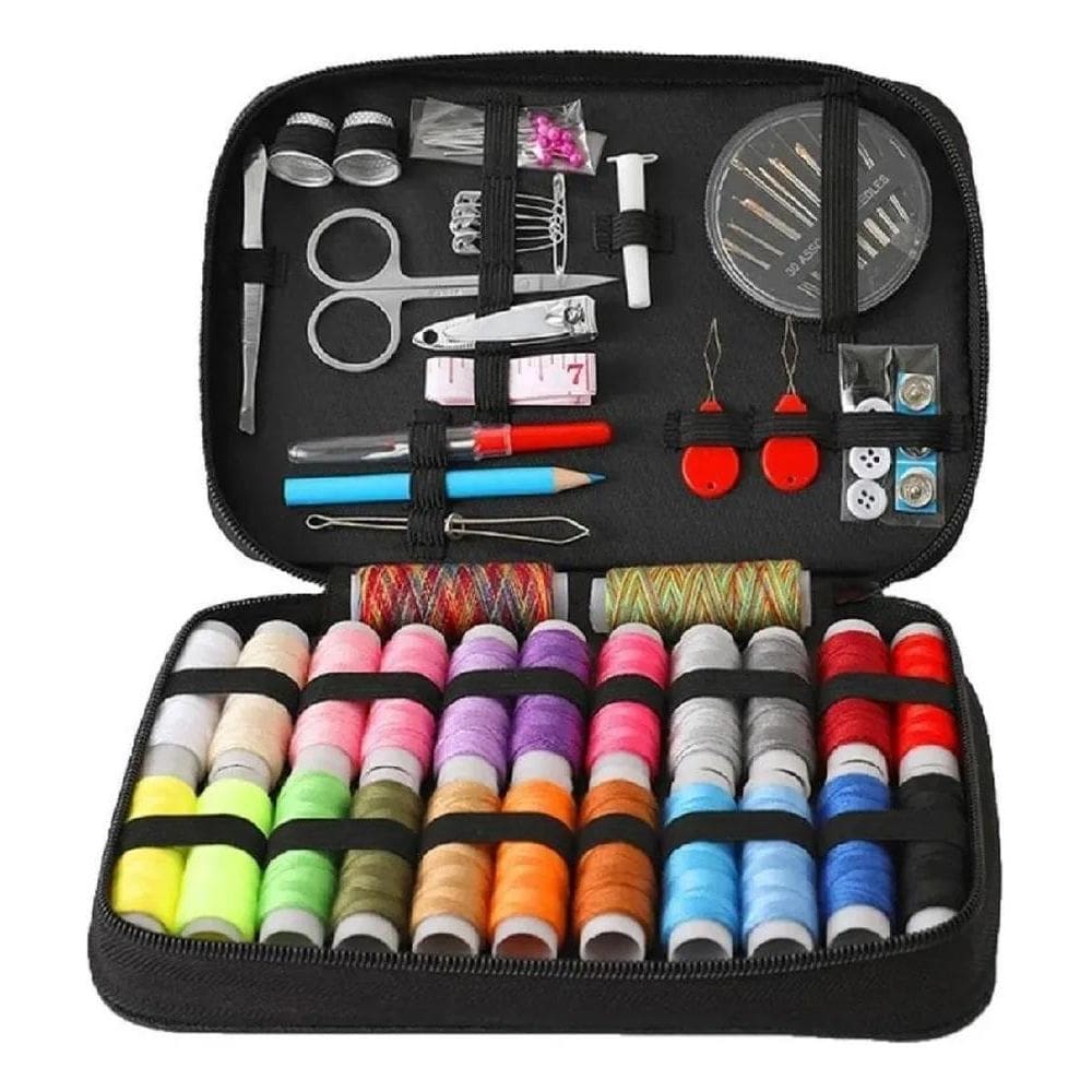 Kit De Costura Completo Com 96 Pcs Para Reparo Com Estojo