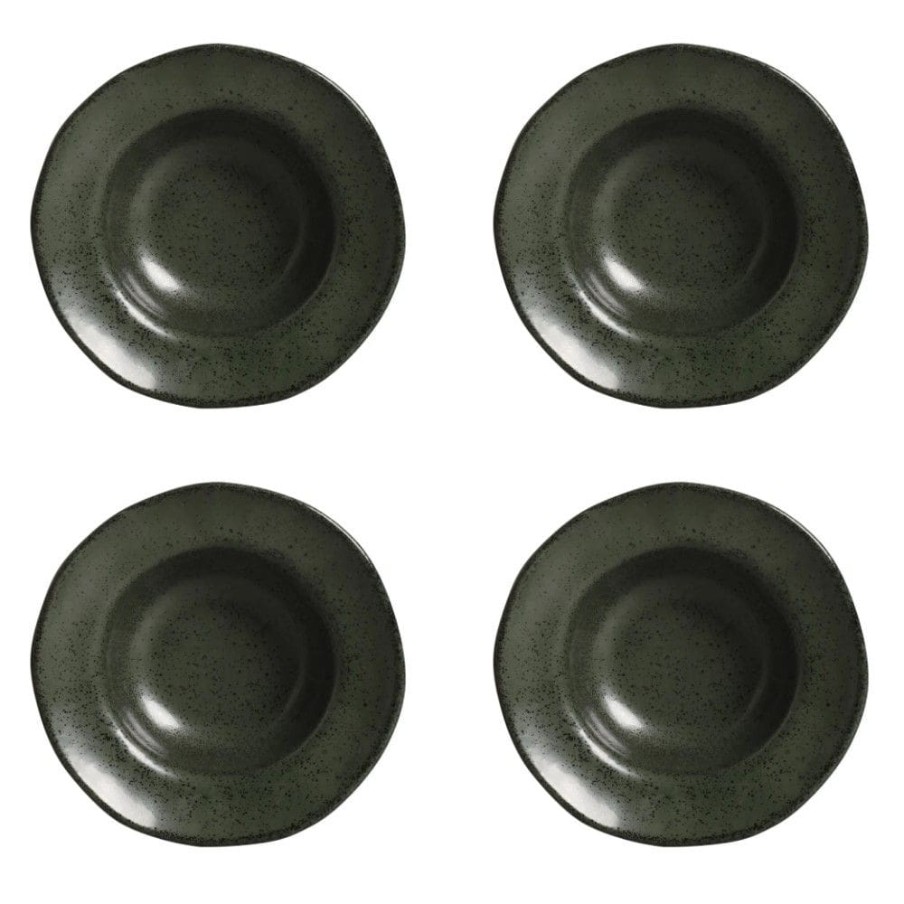 Conjunto de Pratos para Entrada/Sobremesa 04 Peças Orgânico Greenery Porto Brasil