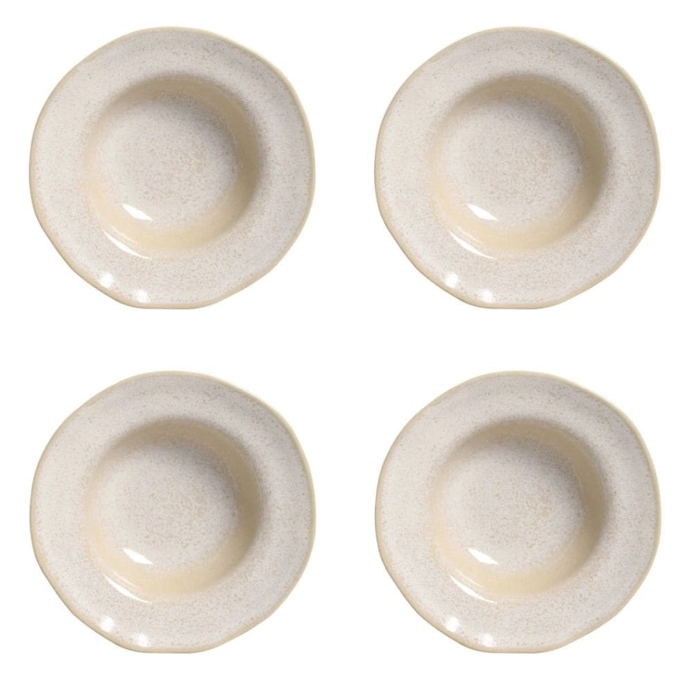 Conjunto de Pratos para Entrada/Sobremesa 04 Peças Orgânico Latte Porto Brasil