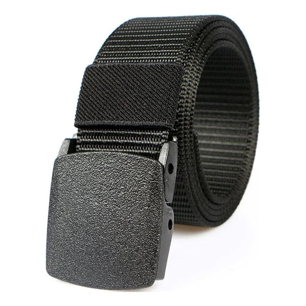 2X Cinto Antialergico Preto Fivela De Engate Rapido Plastico