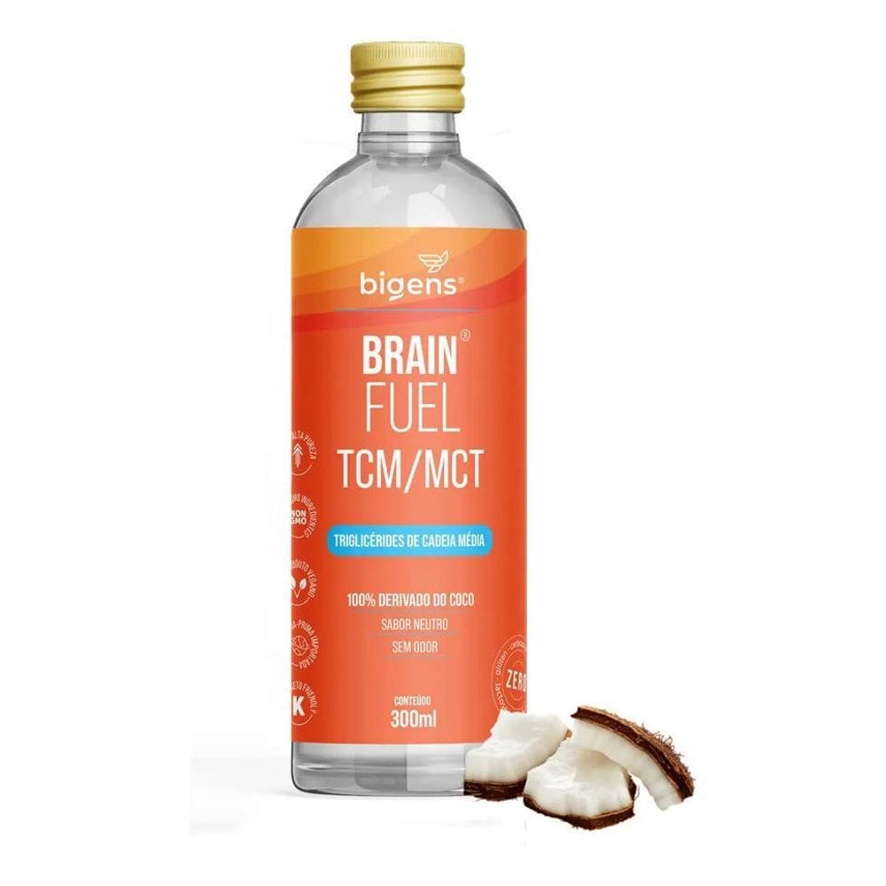 2X Brain Fuel Tcm Mct Triglicérides De Cadeia Média 100% Der
