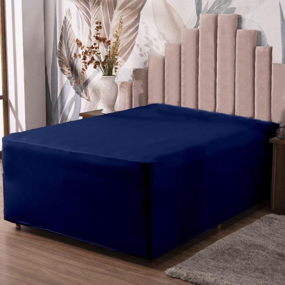 Lençol Luva King Cama Conjugada Veste Colchão E Box Malha 1P