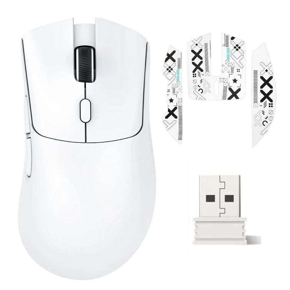 Mouse Gamer Attack Shark Bluetooth R1, 18000 Dpi, Branco