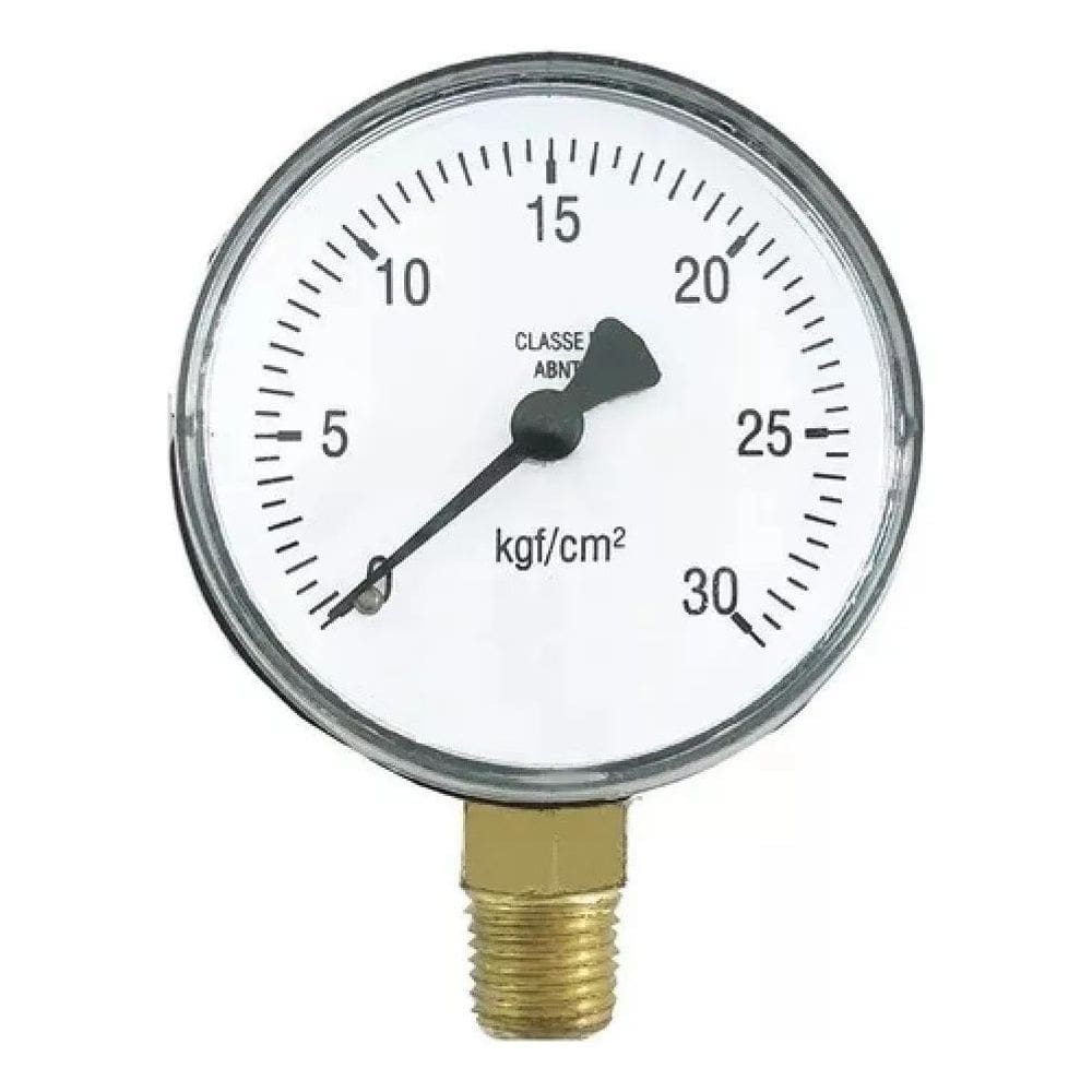 2X Manômetro Relógio Medidor De Pressão Ac 450 Psi X 30 Kg B