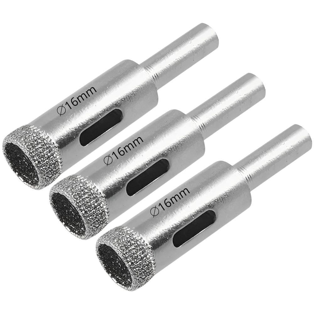 Serra Copo Diamantada 16Mm Porcelanato Vidro Mármore 03 Un