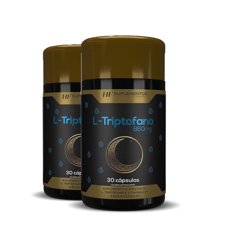 2X L-Triptofano Com Maracuja 860Mg 30Caps Hf Suplementos
