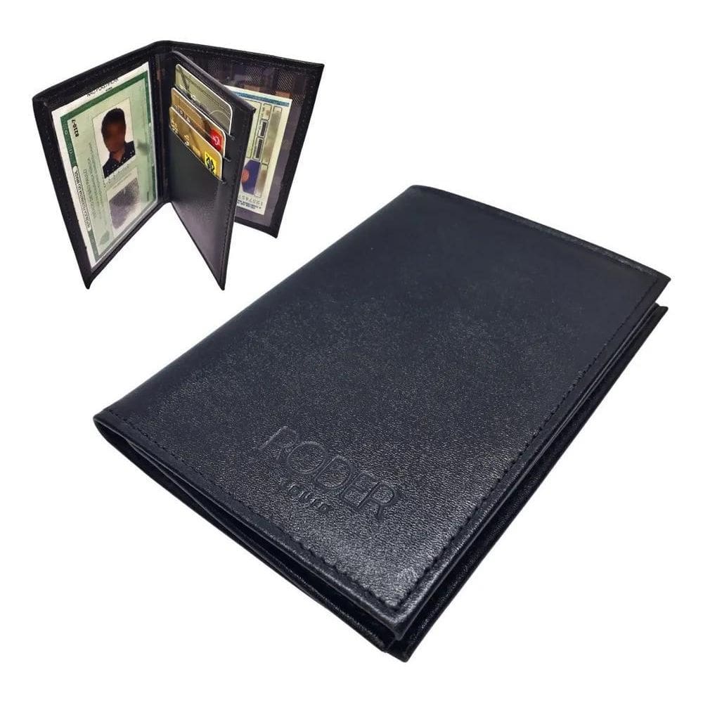 2X Carteira Masculina Roder Porta Cartão Documento Carro Cou