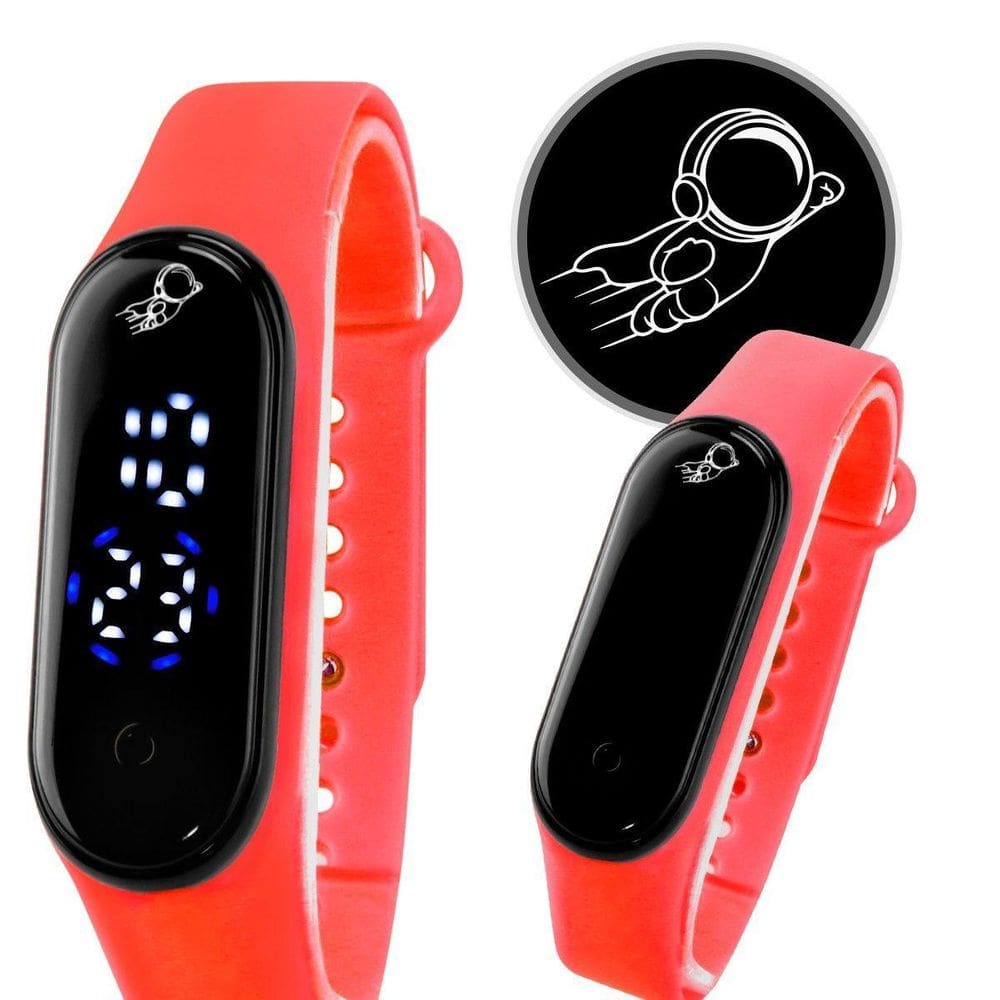 Relógio Digital Infantil Bracelete Prova Dágua Ajustável