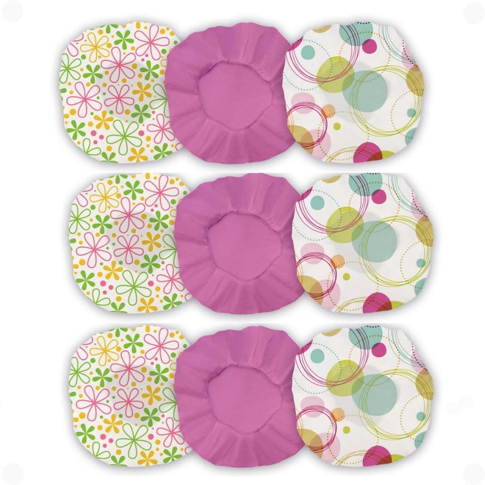 Kit Com 9 Toucas De Plástico Impermeável Para Banho