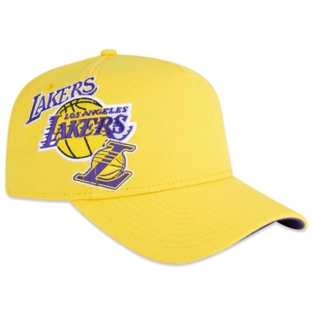 Boné New Era 940 Frame Nba Lakers World Of Logo Amarelo
