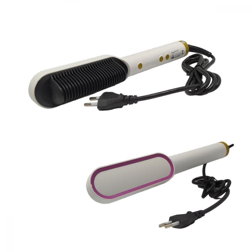 Escova Alisadora Anion Hair Pro 3 Em 1 , Secador, Chapinha E