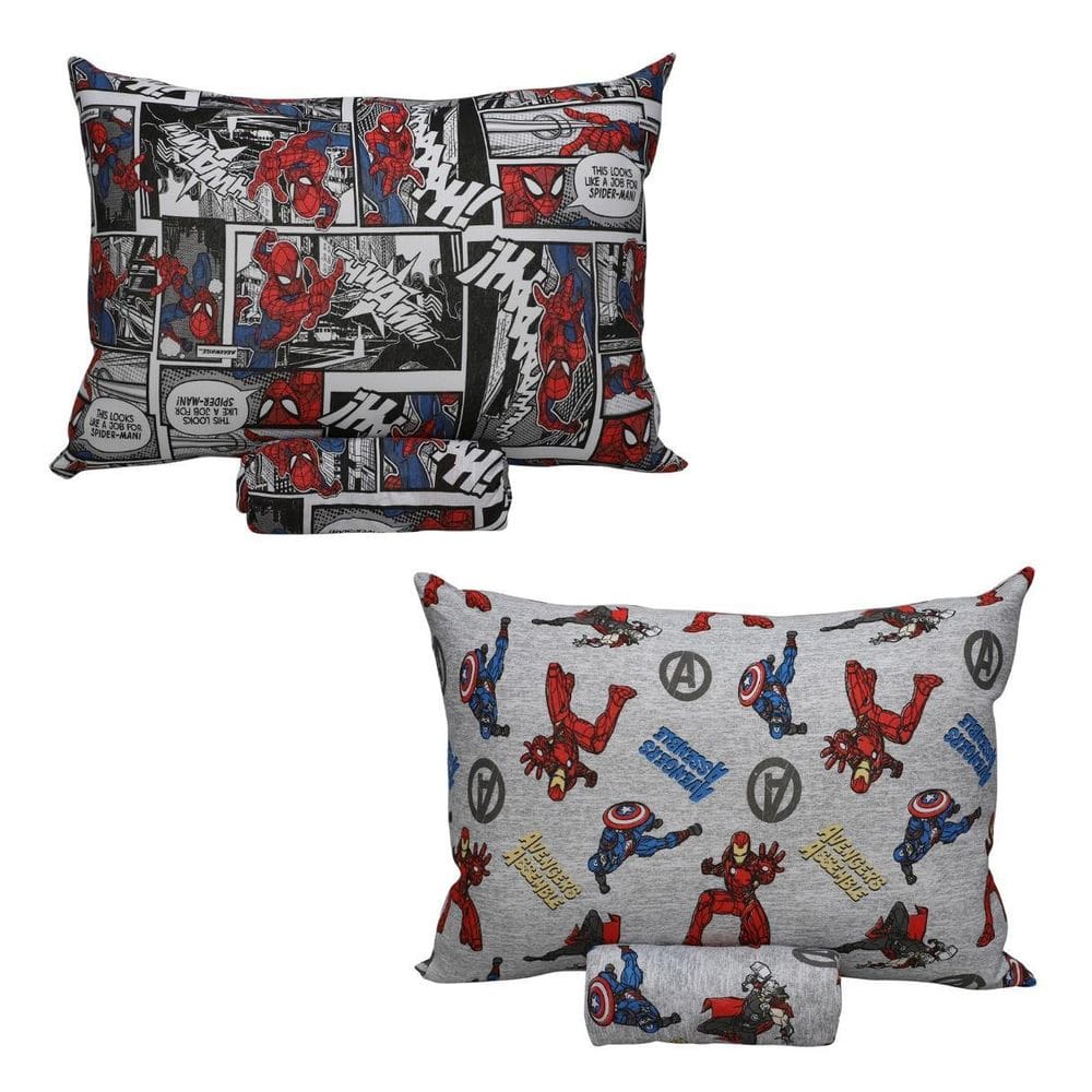 Kit 2 Jogos Lençol Menino Spider + Avengers Elástico Solt