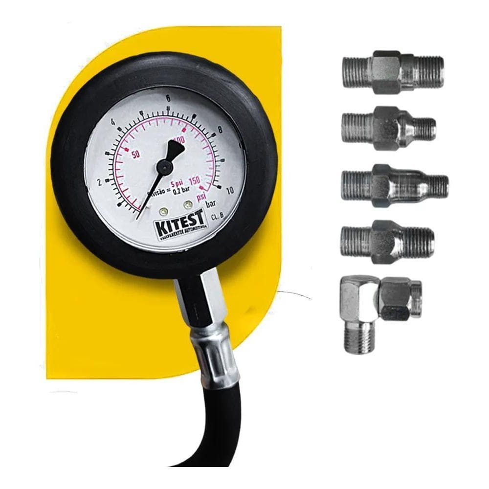 2X Relógio Medidor Testar Medir Pressão De Óleo Do Motor Kit