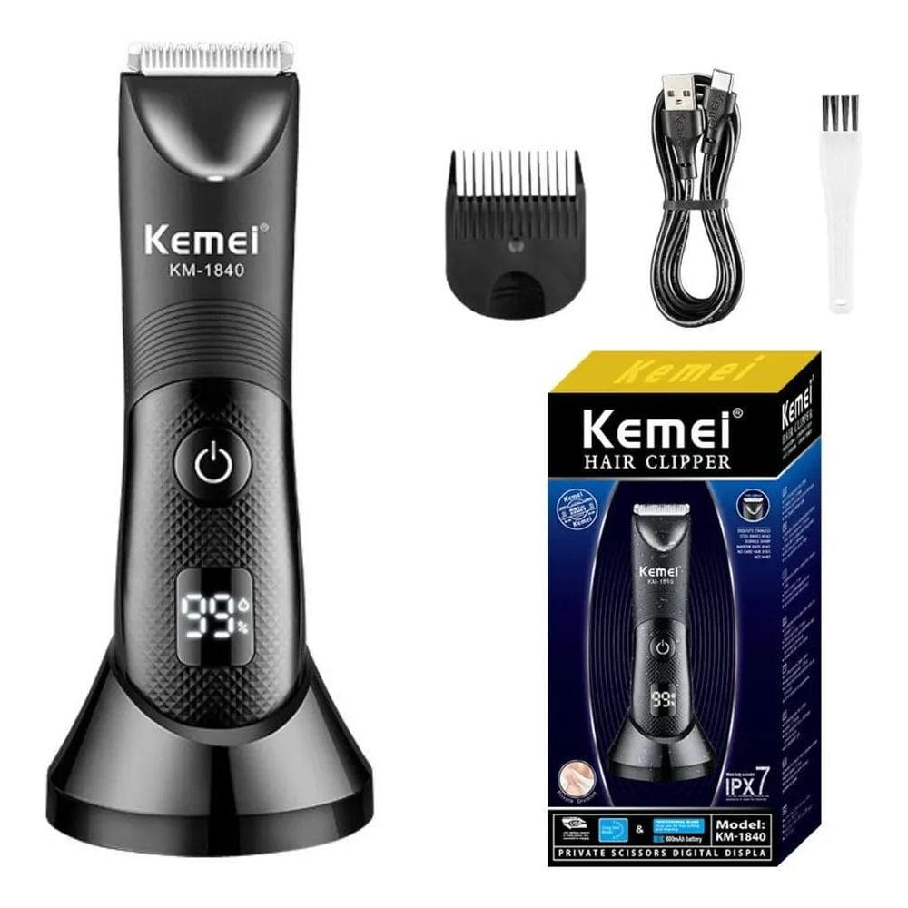 2X Maquina Depilar Virilha E Axila Ipx7 Cerâmica Recarregáve