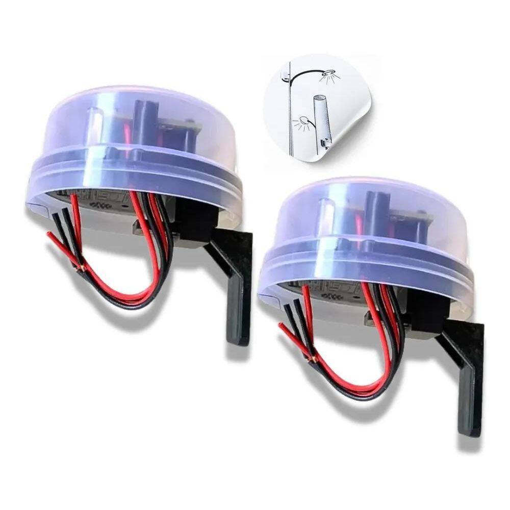 2X Kit Com 2 Unidades Rele Fotocélula Sensor 3 Em 1