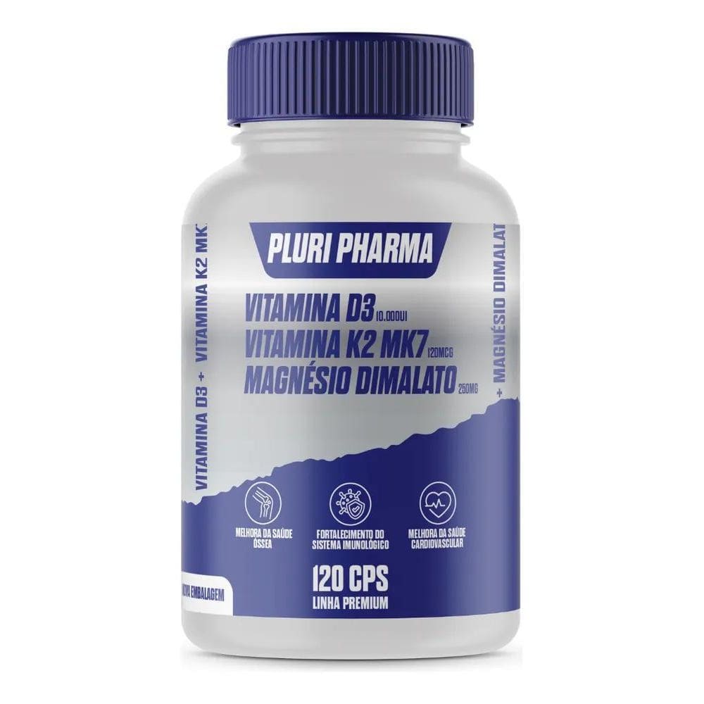 2X Vitd3 10.000Ui+Vitk2Mk7 120Mcg+Magnésio Dimalato250Mg C/1