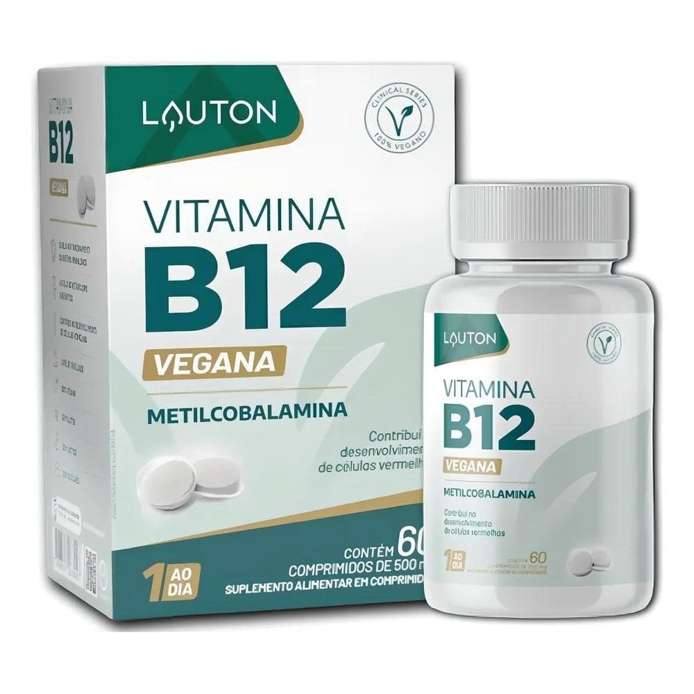 2X Suplemento Em Cápsulas Lauton Nutrition Vitamina B12 Em P