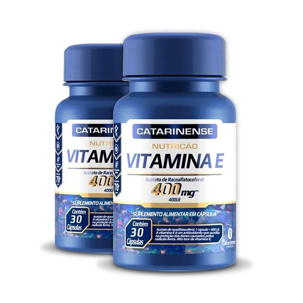 Kit 2 Vitamina E 400Mg Catarinense 30 Cápsulas