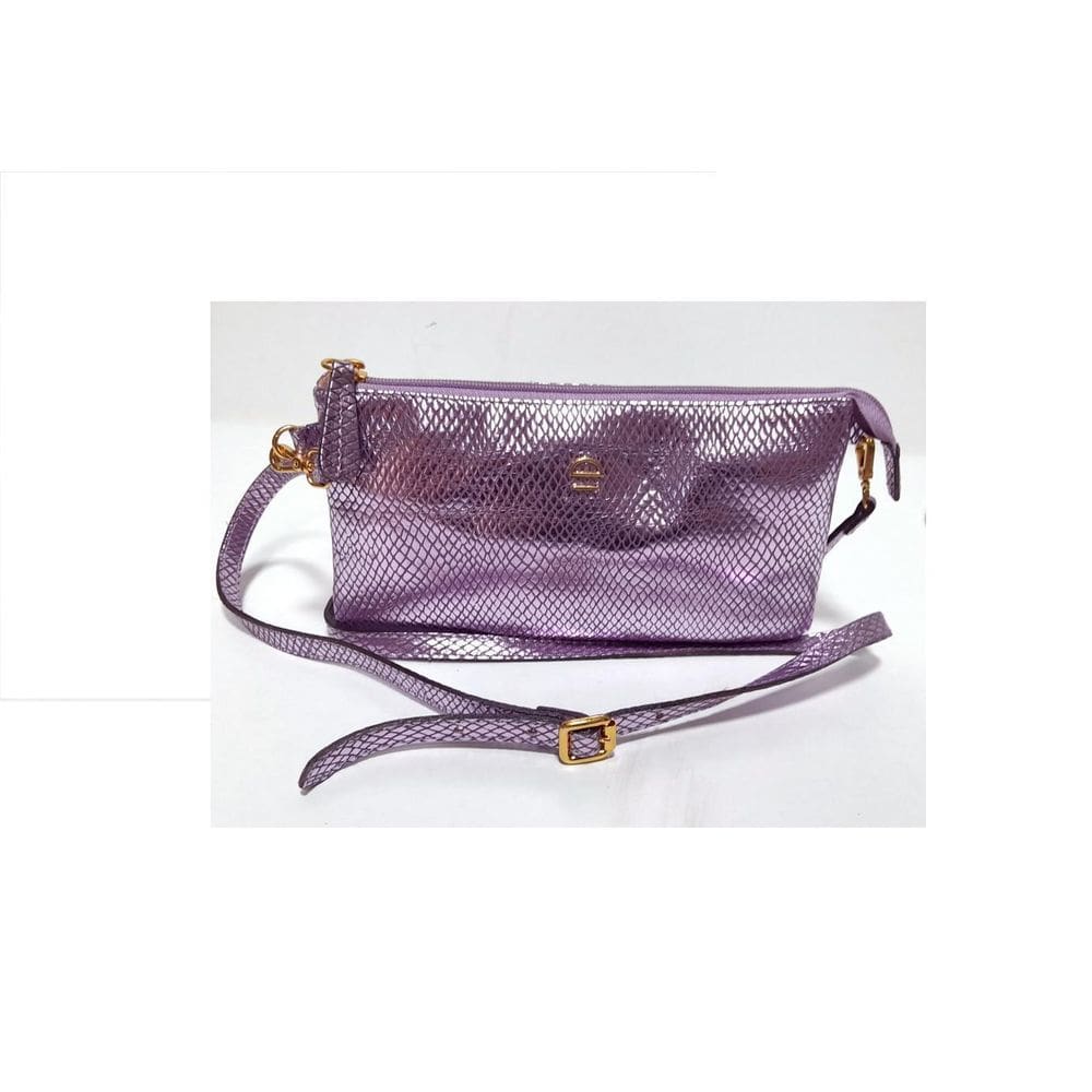 Bolsa Couro Carteira E Alça Transversal/Tiracolo Rosa