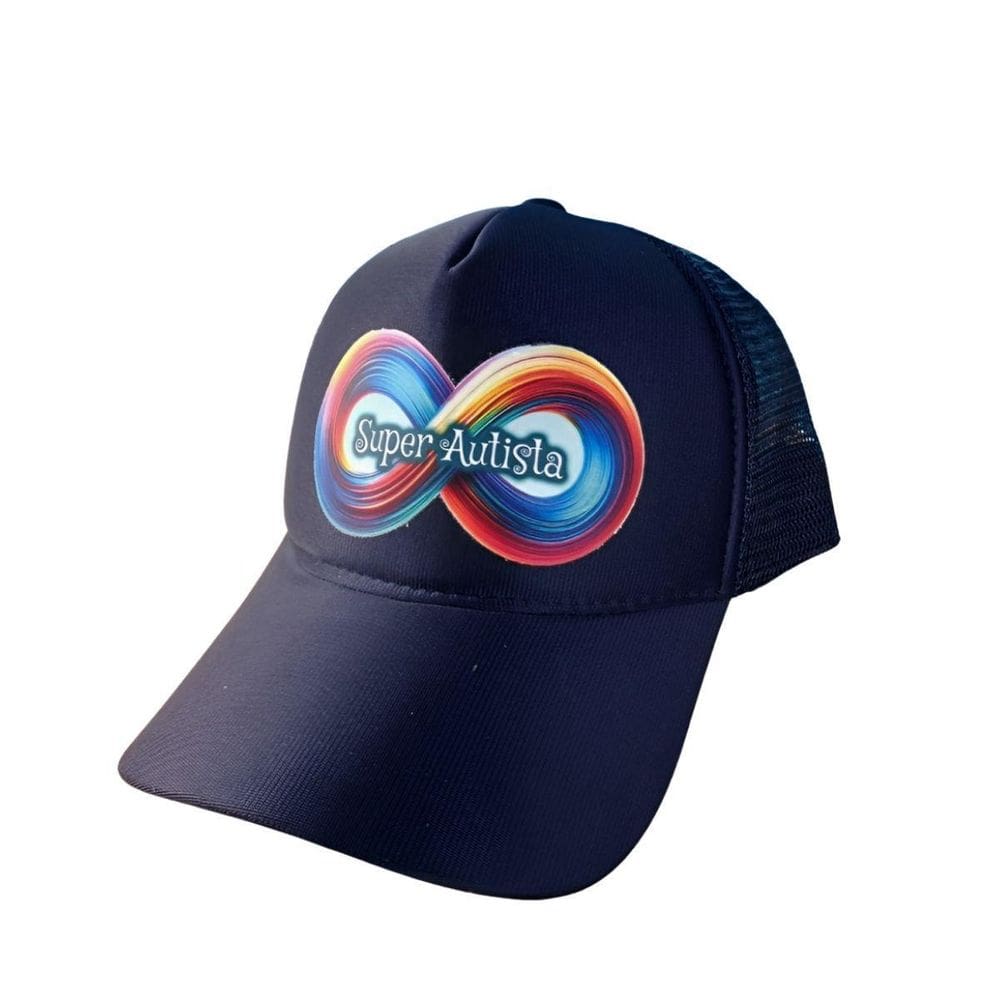 Boné Proteção Para Autistas Infinity Blue + Jogo Cognitivo