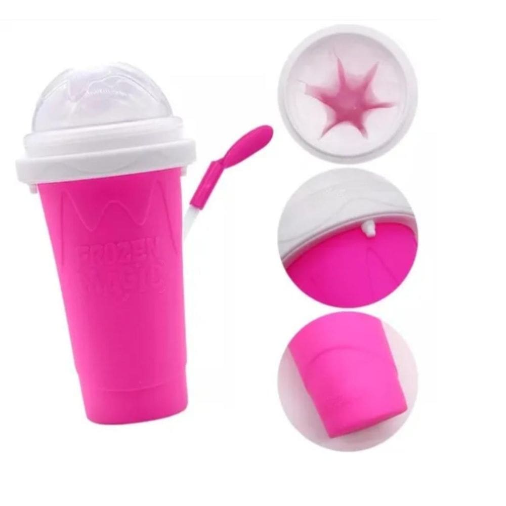 Copo Rosa De Fazer Raspadinha Geladas Facil E Divertido