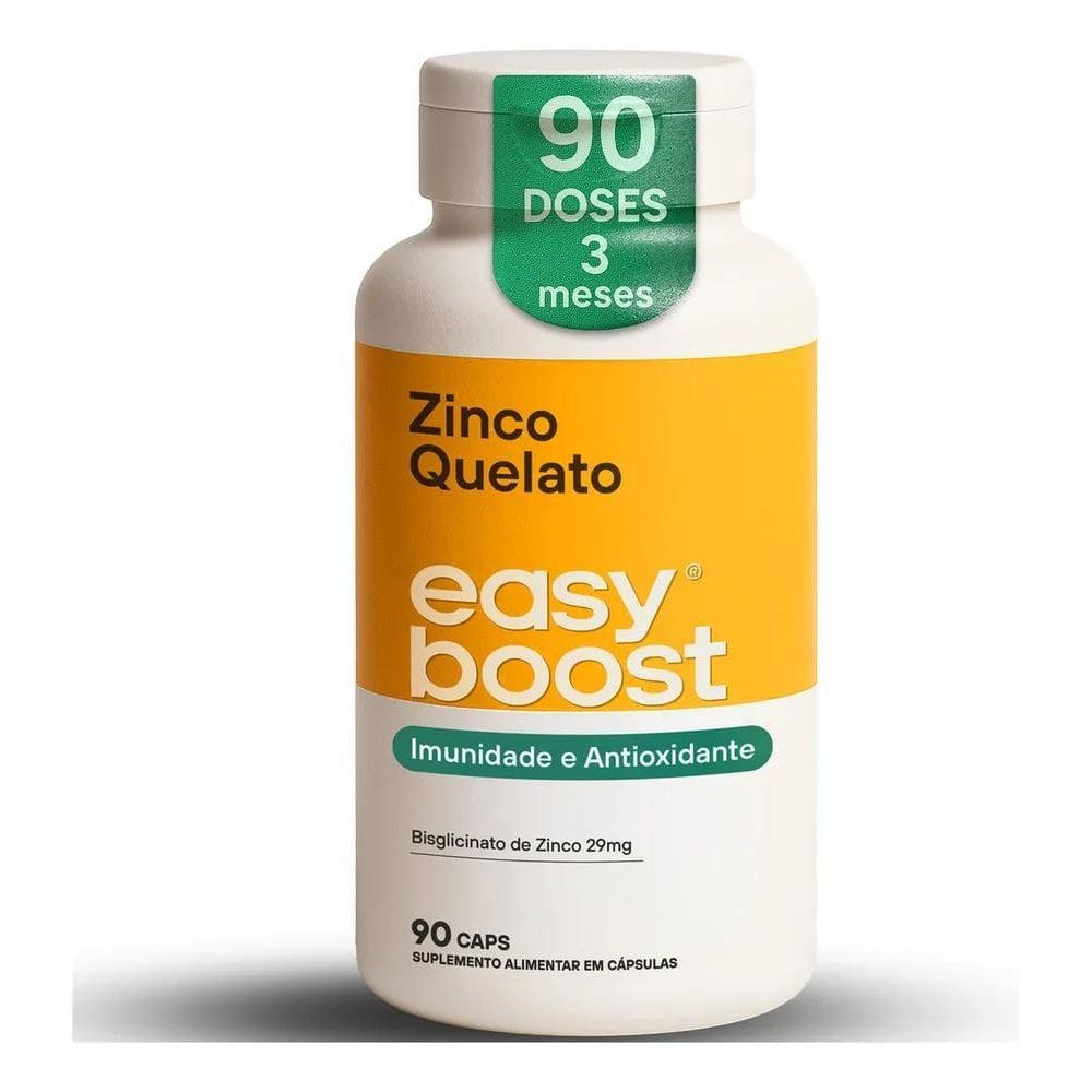 2X Zinco Quelato Easy Boost Bisglicinato 100% 29Mg 90 Capsul