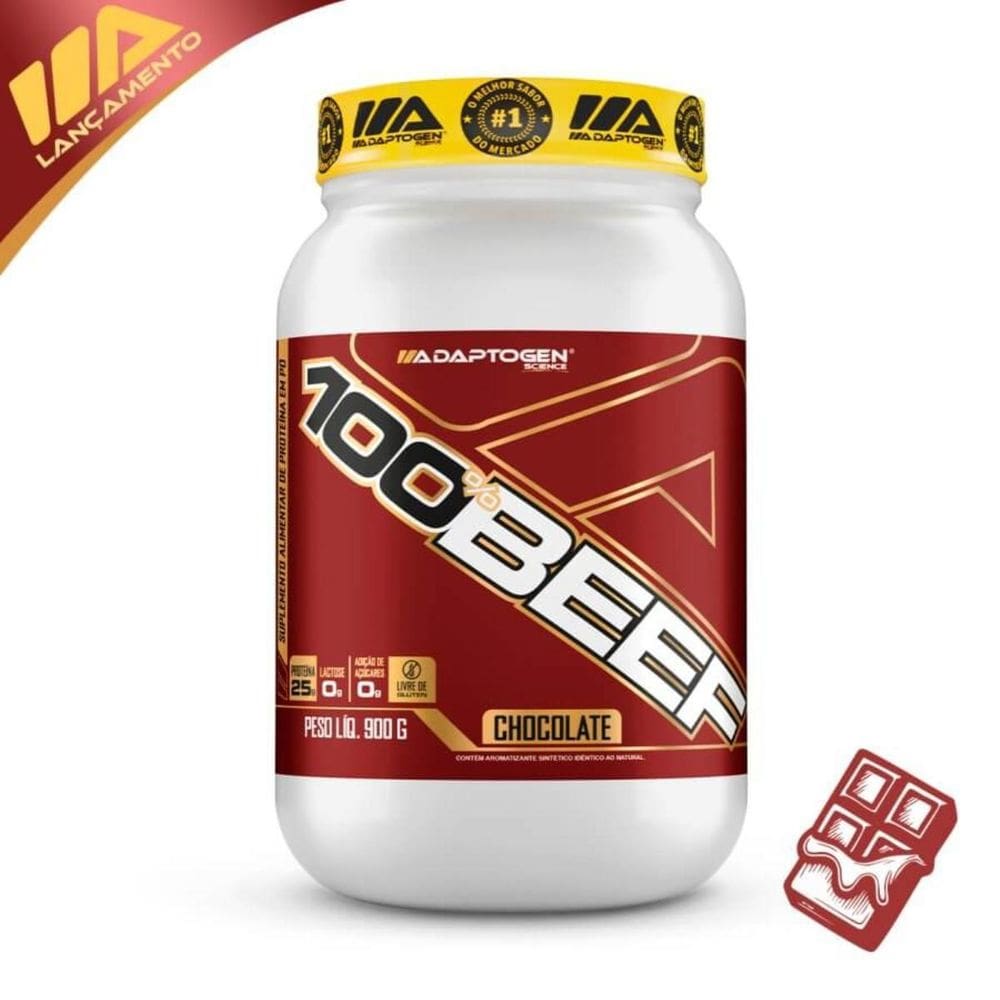 Beef Protein100% Chocolate 900G - Adaptogen