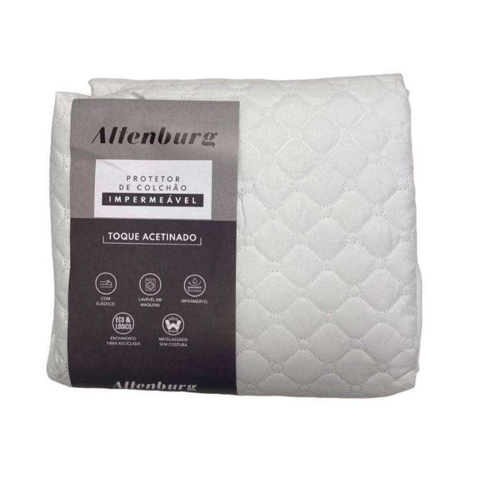 Protetor Colchão Queen Toque Acetinado Impermeável Altenburg