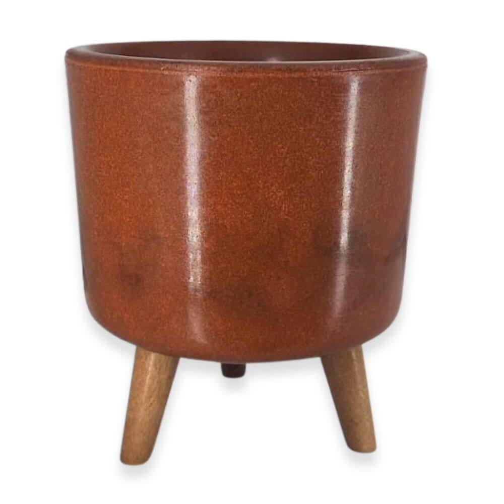 Vaso Doha Pequeno Pé Palito (22x19) Chocolate ALPE E ARITANA