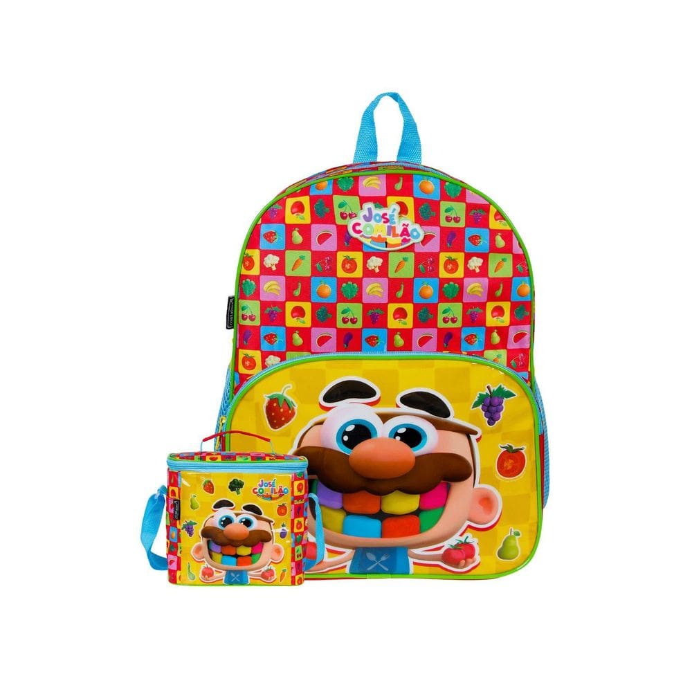 Kit Escolar Mochila Costas + Lancheira José Comilão