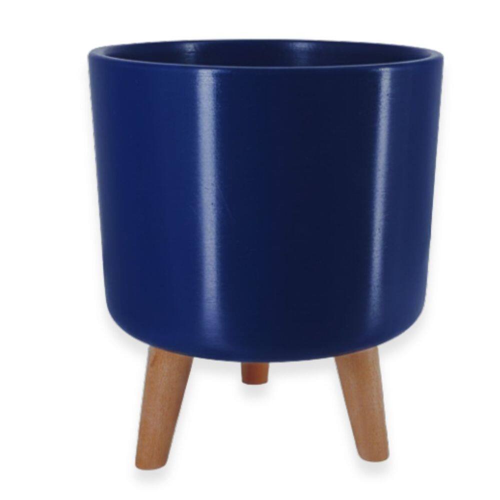 Vaso Doha Pequeno Pé Palito (22x19) Azul ALPE E ARITANA