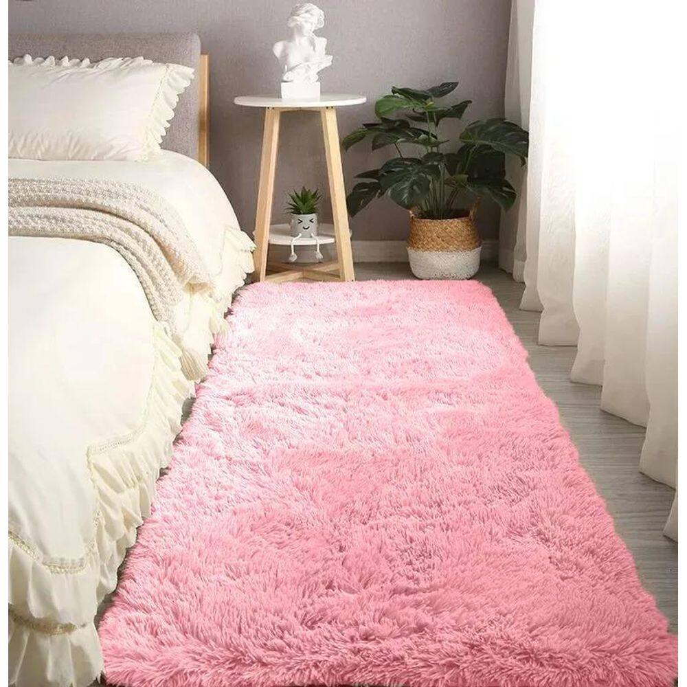 2X Tapete Sala Quarto 2,00X0,60 Shaggy Luxuoso Peludo Fofinh