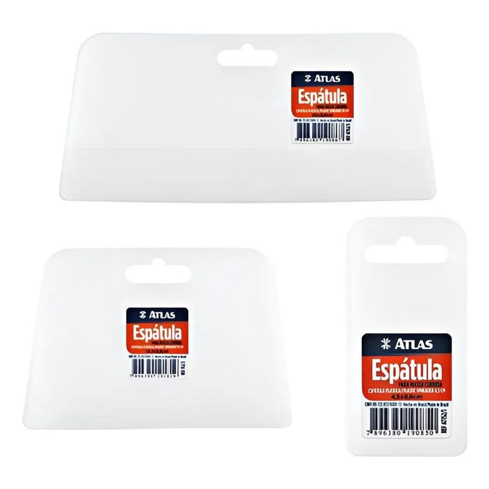 2X Kit Aplicador Espátula De Massa/Pintura/Cola Celulóide At