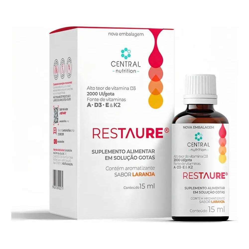 2X Restaure - Gotas - 15Ml - Central Nutrition Vitaminas A